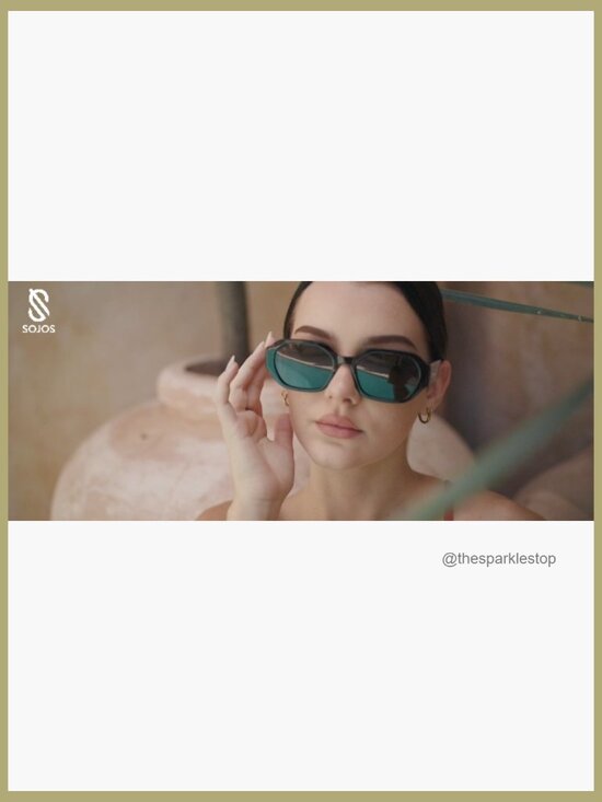 Polarized Sunglasses with UV400 TAC Lenses, Retro Rectangle Style